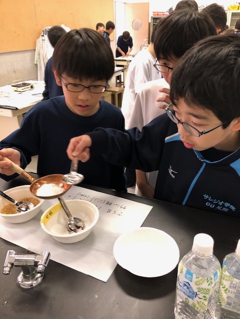 中１理科実験 カルメ焼き サレジオ学院中学校 高等学校